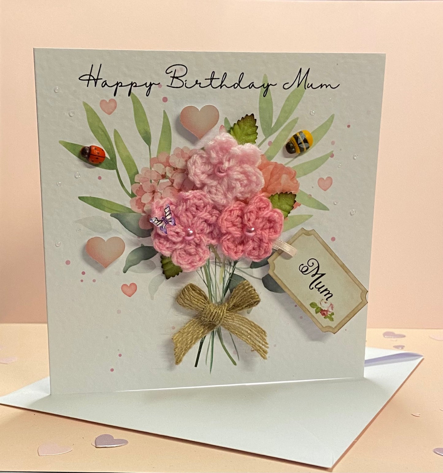 Unique Handmade Birthday Card for Mum
