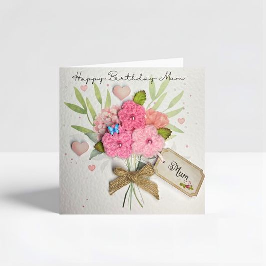 Unique Handmade Birthday Card for Mum