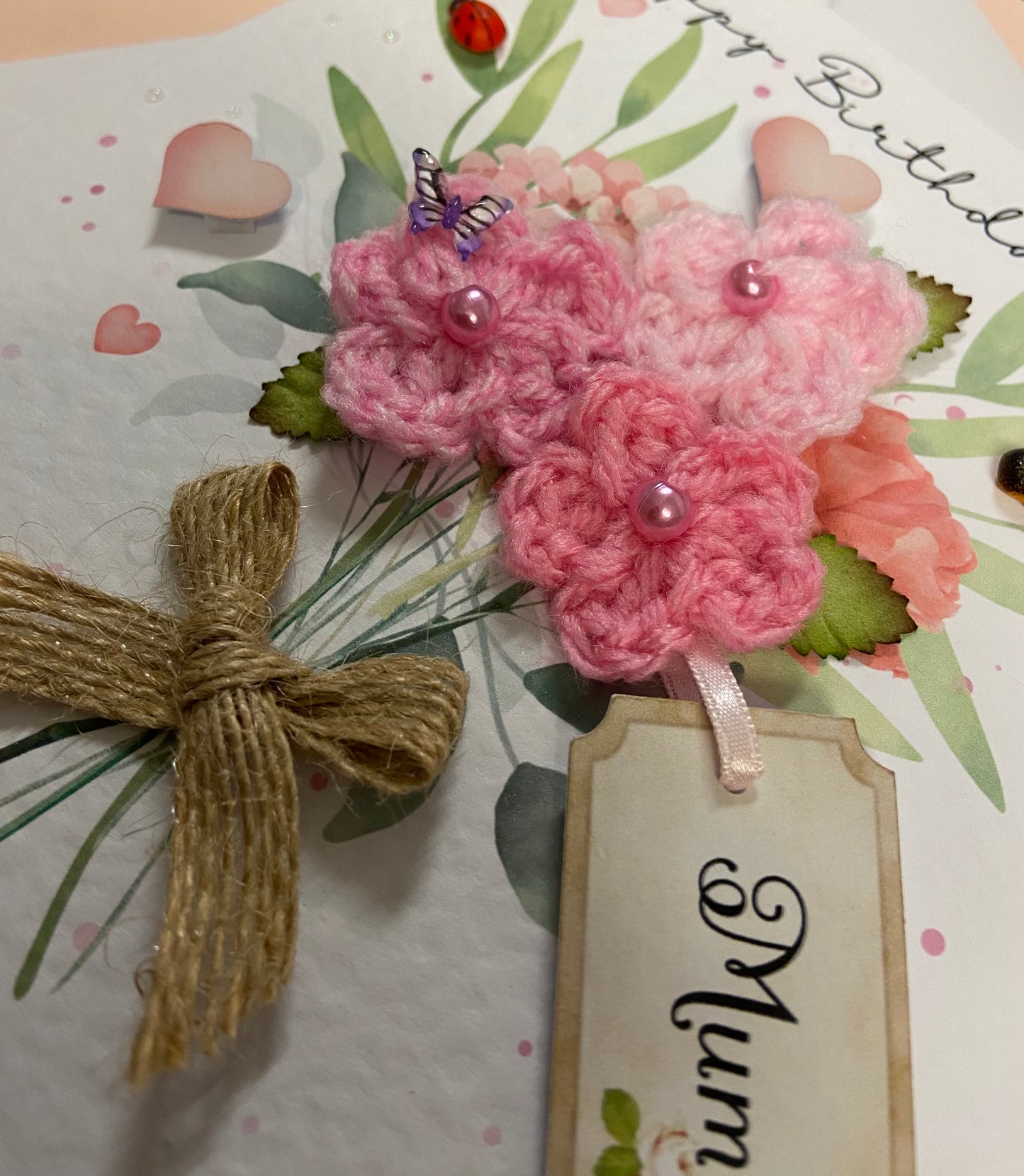 Unique Handmade Birthday Card for Mum